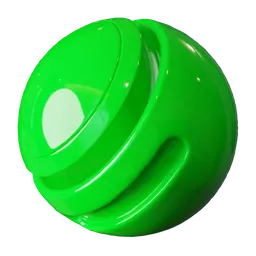 Green Glossy Plastic
