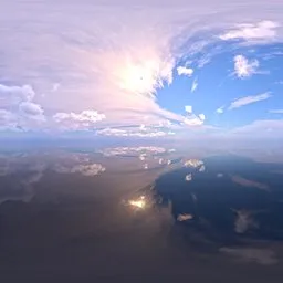 Good weather sun visible