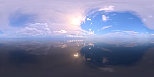 Good weather sun visible