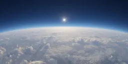 Aerial High Atmosphere Cloudscape