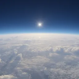 Aerial High Atmosphere Cloudscape