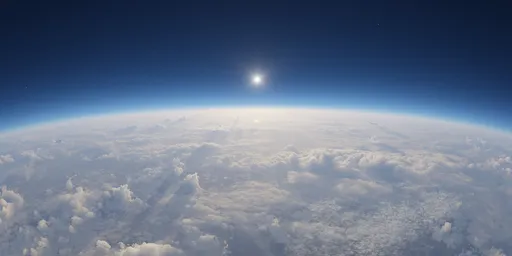 Aerial High Atmosphere Cloudscape