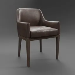 Morgan Curved-Back Track Armchair