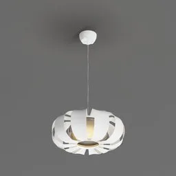 "Scandinavian-style IKEA Stockholm chandelier 3D model for kitchen, rendered with detailed body shape and stylized design in Blender 3D."