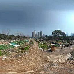 Abandoned construction site