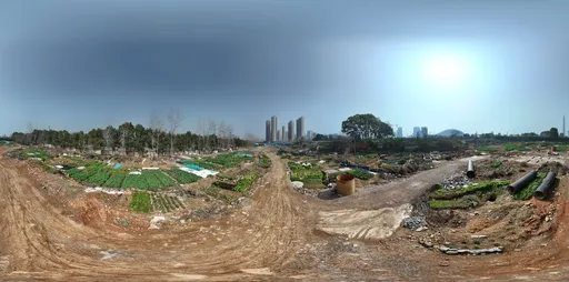 Abandoned construction site
