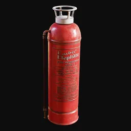 1920s Fire Extinguisher Painted Red