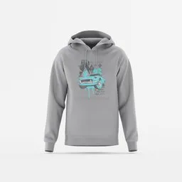 Men Long Raglan Sleeve  Hoodie