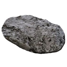 Realistic 3D rendered piece of concrete for Blender, ideal for virtual ruins and rubble.