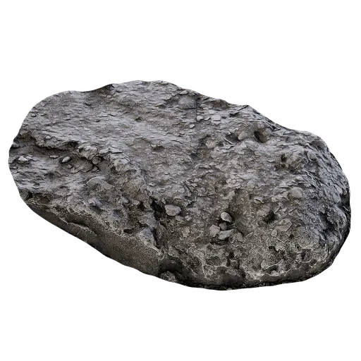 Realistic 3D rendered piece of concrete for Blender, ideal for virtual ruins and rubble.