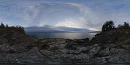 Sunset Sky Twilight Ocean HDR