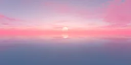 Pink Sunset Cloudy Sky