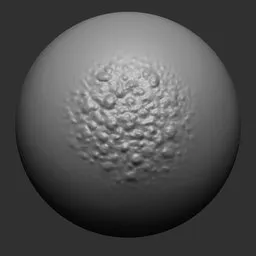 Dragon skin detail sculpting brush effect for 3D modeling in Blender.