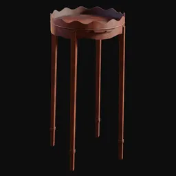 1700s Federal Tray Table Dark