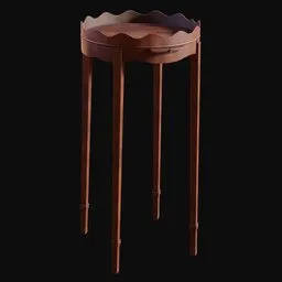 1700s Federal Tray Table Dark