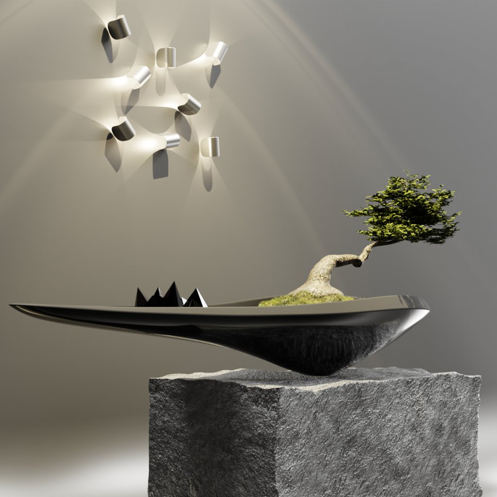 Kasokuto Bonsai Planter | FREE Miscellaneous models | BlenderKit