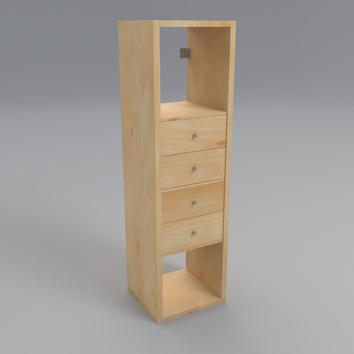 Small with drawers Shelves models BlenderKit