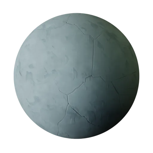 Stylized Cracked Blue Spanish Plaster