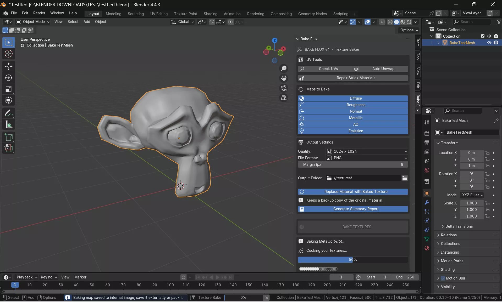 Bake Flux v4 - One Click Texture Baker | Tools add-ons | Blendkit