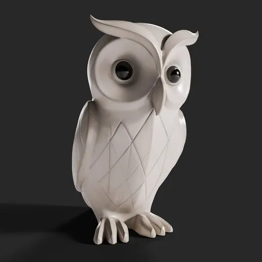 Stylized Owl Figurine