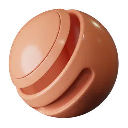 Orange Scratched Porcelain