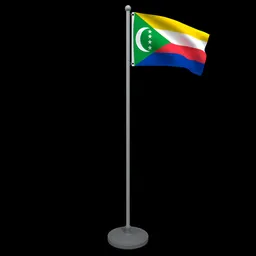 Animated Flag of Comoros