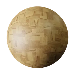 High-resolution PBR Woodcutting 02 material for Blender 3D, showcasing varied wood textures and tones.