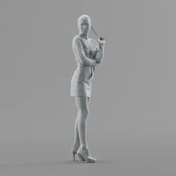 Lowpoly Female Standing