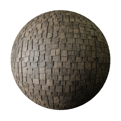 Roof wooden tiles