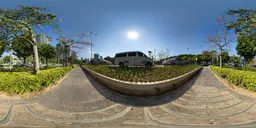 Sunlit roads during the day