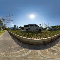 Sunlit roads during the day