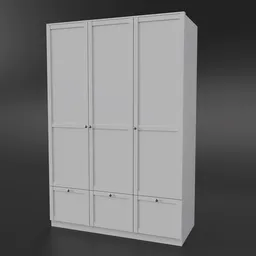 Large White Wardrobe