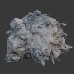 Tree roots with mud