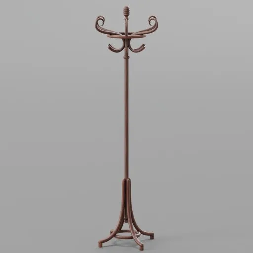 Vintage Wooden Coat Rack