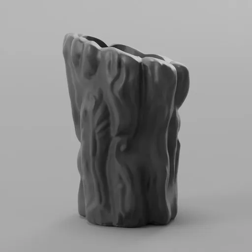 Stylized rock vase