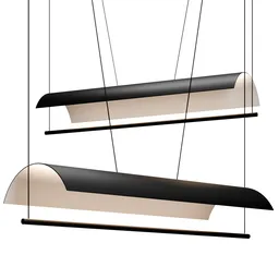 Detailed render of a modern pendant light 3D model, sleek design, compatible with Blender for interior visualization.