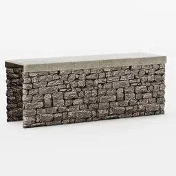 Stone Wall with Slab