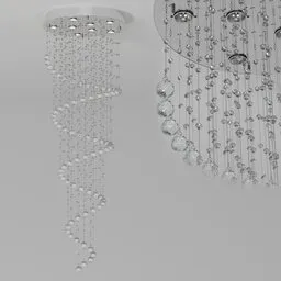 Spiral Crystal Chandelier