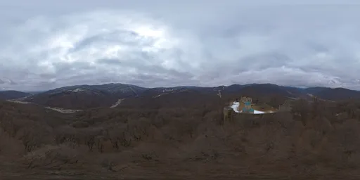 Fortress On Top Of Forest