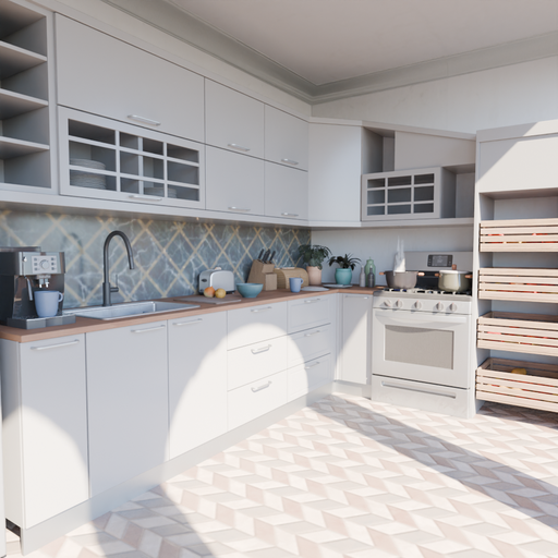 Modern Kitchen Interior 