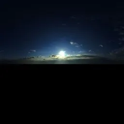 Clear sky with low sun