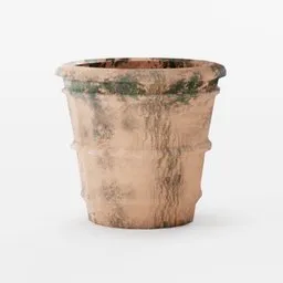 Terracotta moss basic pot