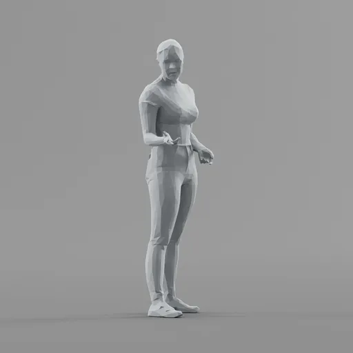 Lowpoly Female Standing