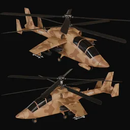 Attack helicopter desert camo concept