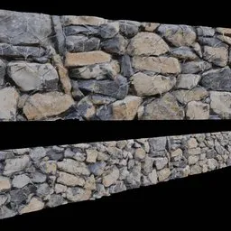 Stone wall scan