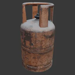 Rusty Gas Cylinder