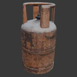 Rusty Gas Cylinder