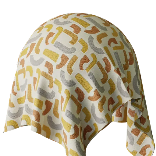 Graphical Gold Embroidery