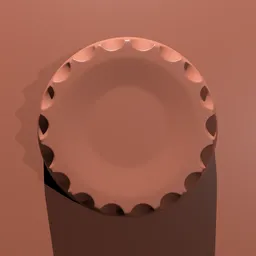 3D Blender sculpting brush creating detailed serrated knob shapes for industrial and sci-fi modeling