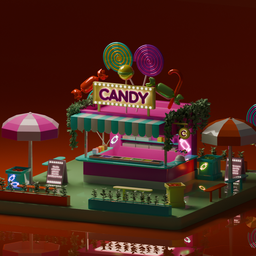 Miniature Candy scenes
